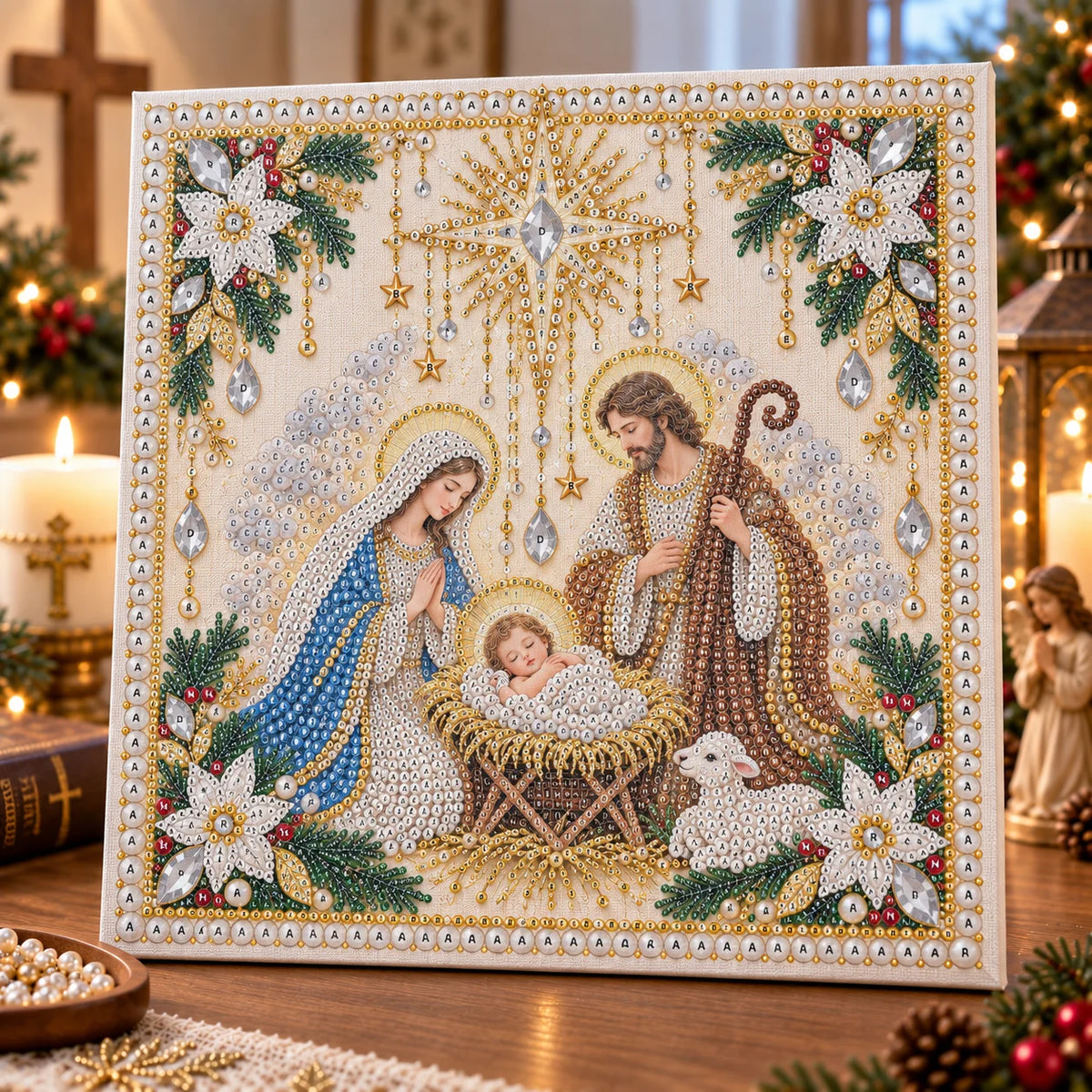 🙏✝️diy Christian Pearl Artwork Kit✈️ Buy 2+ Get Free Shipping