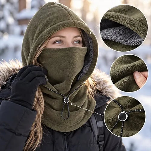 Fleece Double Layer Integrated Hat
