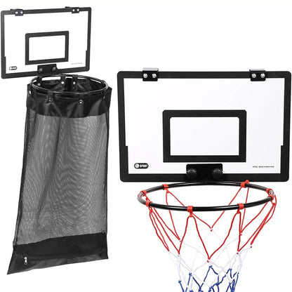 🏀 2-in-1 Door Hanging Laundry Basket With Basketball Hoop – Fun & Functional Storage!
