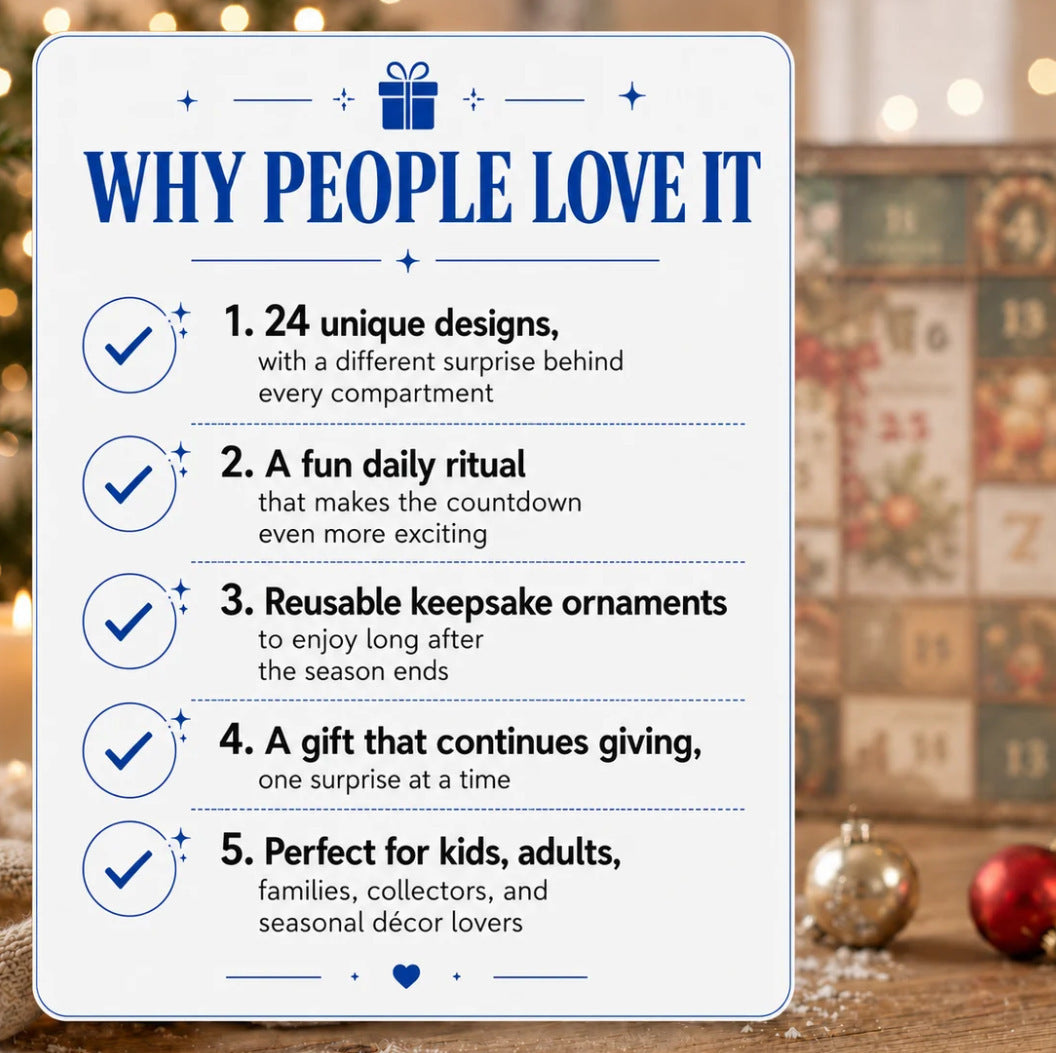 🔥Last Day 49% OFF ✨ The Holy Story 24-Day Mini Brick Ornament Advent Calendar