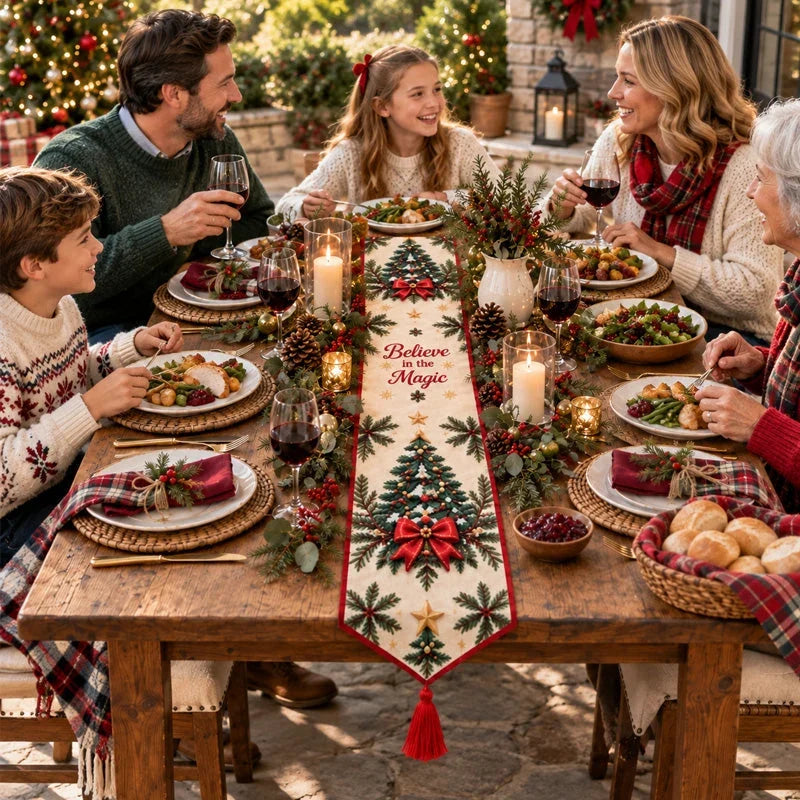 🔥hot Sale🔥✨ Diy Christmas Diamond Painting Table Runner Kit