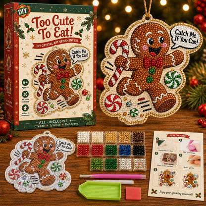 🎄 Funny Christmas Pearl Diamond Art Hanging Ornament Kit