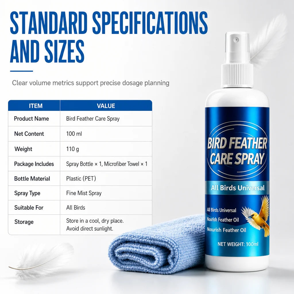 Bird Feather Care And Deodorizing Spray