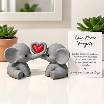 🐘 Elephant Couple Heart Decor – A Sweet Symbol Of Love & Togetherness
