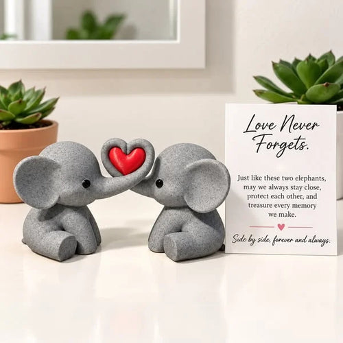 🐘 Elephant Couple Heart Decor – A Sweet Symbol Of Love & Togetherness