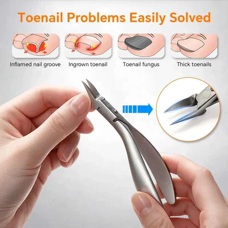 Stainless Steel Ingrown Toenail Clipper Set – Precise, Sturdy, Portable ✨