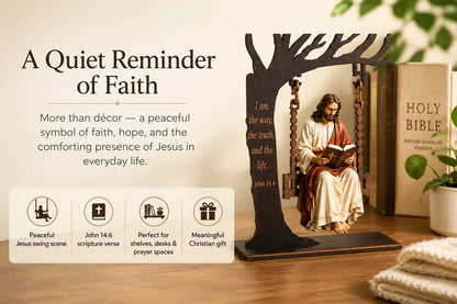 🔥last Day 49% Off - ✝️📚christian Jesus Swing Ornament