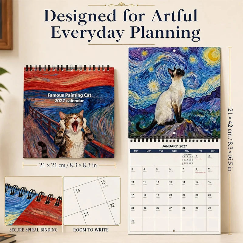 😸 LIMITED-TIME 49% OFF! 💥 2027 Funny Cat Meme Calendar – Cheerful Painterly Art, Easy Monthly Planning & Gift-Ready Charm – Brightens Any Room All Year ✨