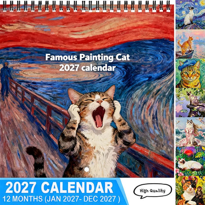 😸 LIMITED-TIME 49% OFF! 💥 2027 Funny Cat Meme Calendar – Cheerful Painterly Art, Easy Monthly Planning & Gift-Ready Charm – Brightens Any Room All Year ✨