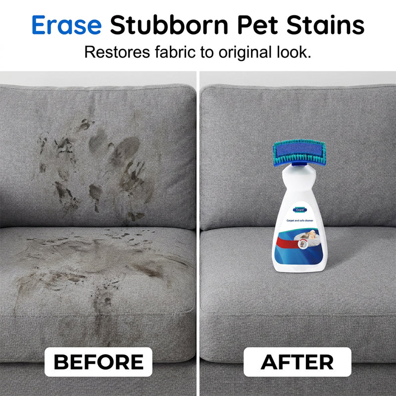 💧No-Rinse Sofa & Carpet Cleaner with Integrated Scrub Brush