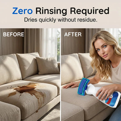 💧No-Rinse Sofa & Carpet Cleaner with Integrated Scrub Brush