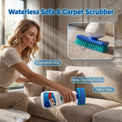 💧No-Rinse Sofa & Carpet Cleaner with Integrated Scrub Brush