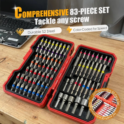❄️summerfresh 50% Off!🔧83-piece S2 Driver Bit Set – One Organised Kit For Everyday Diy