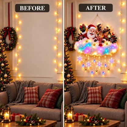 Magical Christmas Glow Cloud Wall Hanging