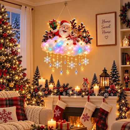 Magical Christmas Glow Cloud Wall Hanging