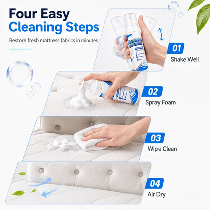 No-rinse Mattress Foam Cleaner | Waterless Dry Cleaning Spray For Mattress, Sofa, Upholstery & Car Seats