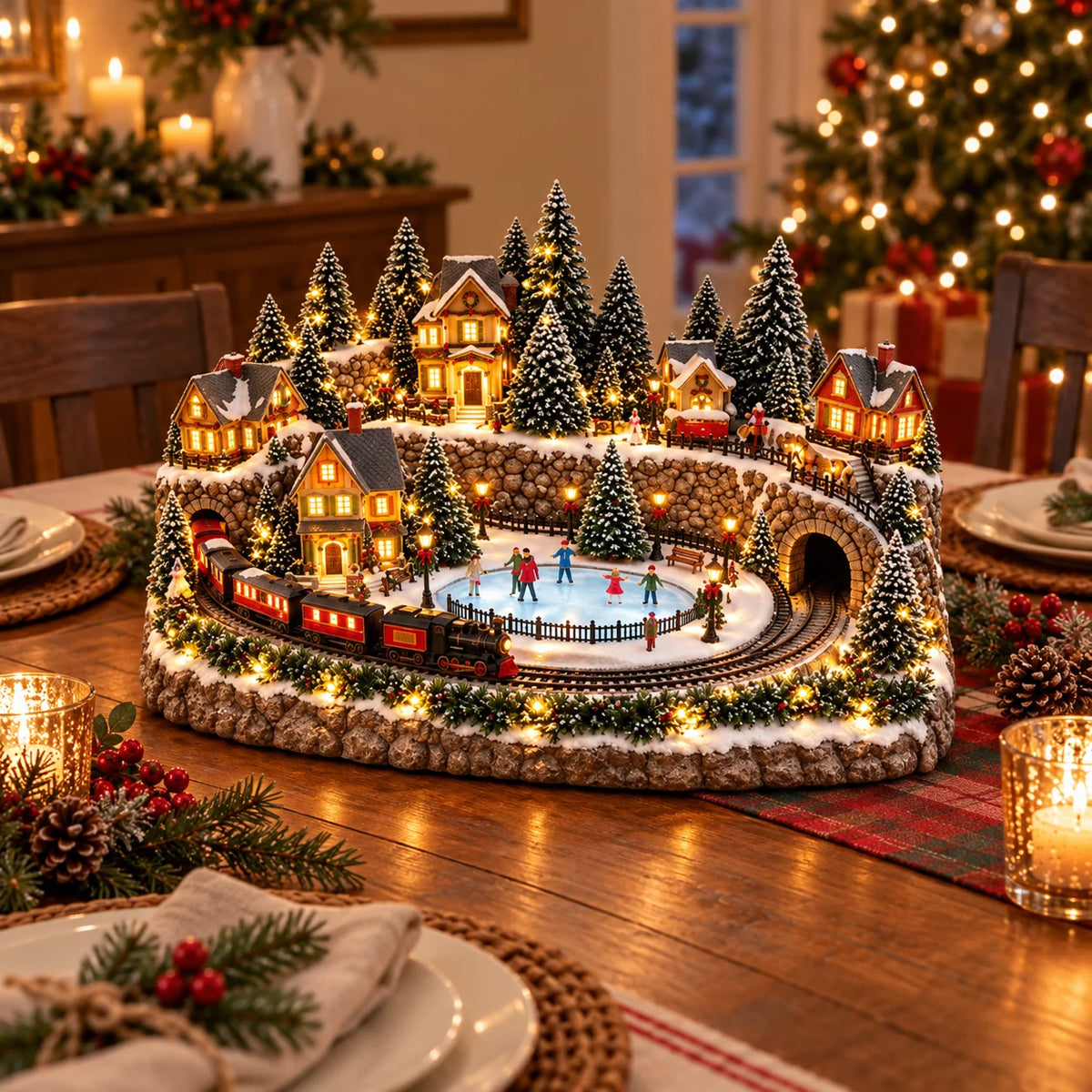 🔥 Lighted & Animated Christmas Village Collection✨