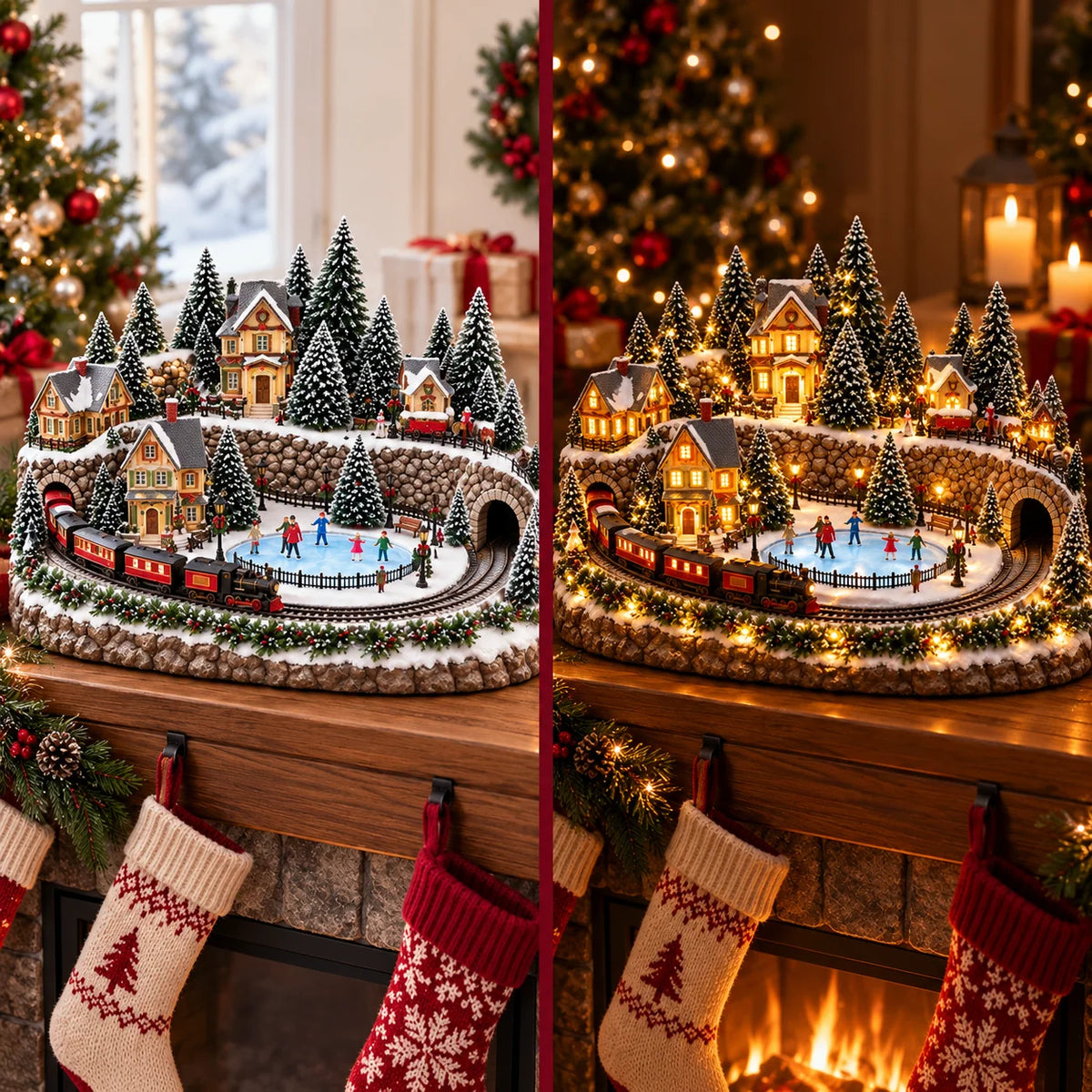 🔥 Lighted & Animated Christmas Village Collection✨