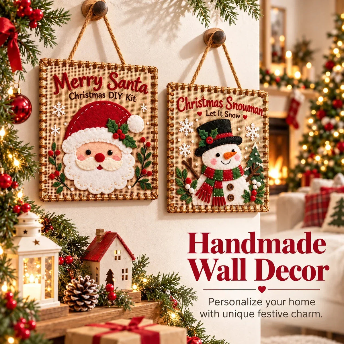 🎄✨Christmas DIY Fabric Weaving Friendship Kit - 🧵 Create Something Special Together! 💕