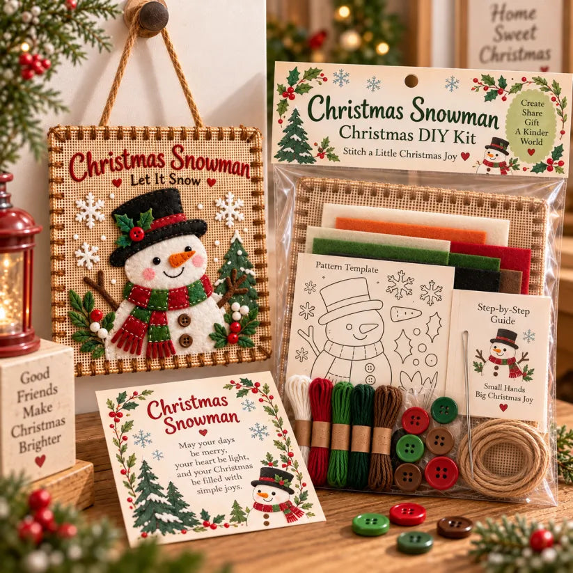 🎄✨Christmas DIY Fabric Weaving Friendship Kit - 🧵 Create Something Special Together! 💕
