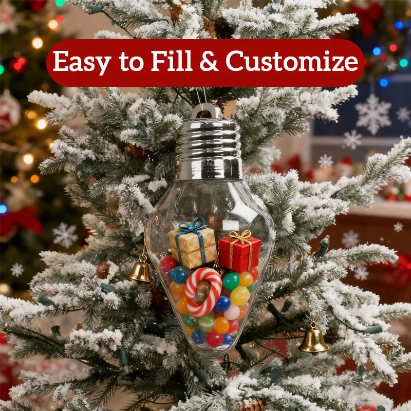 Christmas Bulb Gift Jar
