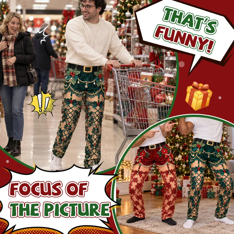 Funny Christmas Illusion Pants