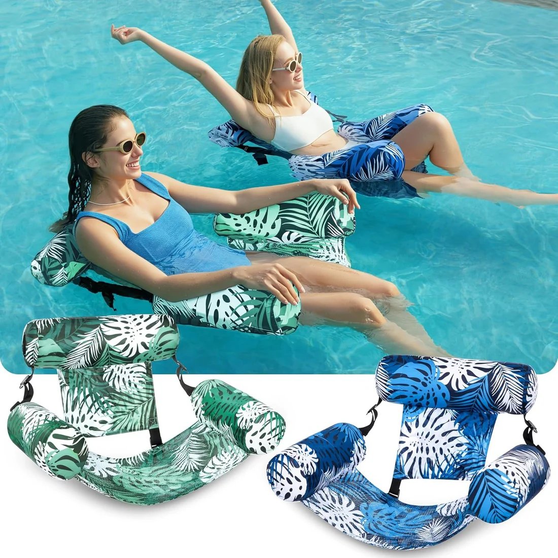 💫 Early Summer Sale 50% OFF - 🏊‍♀️Inflatable Pool Float Chairs,Floating Chair for Party Summer Water Beach Lake Fun ✨