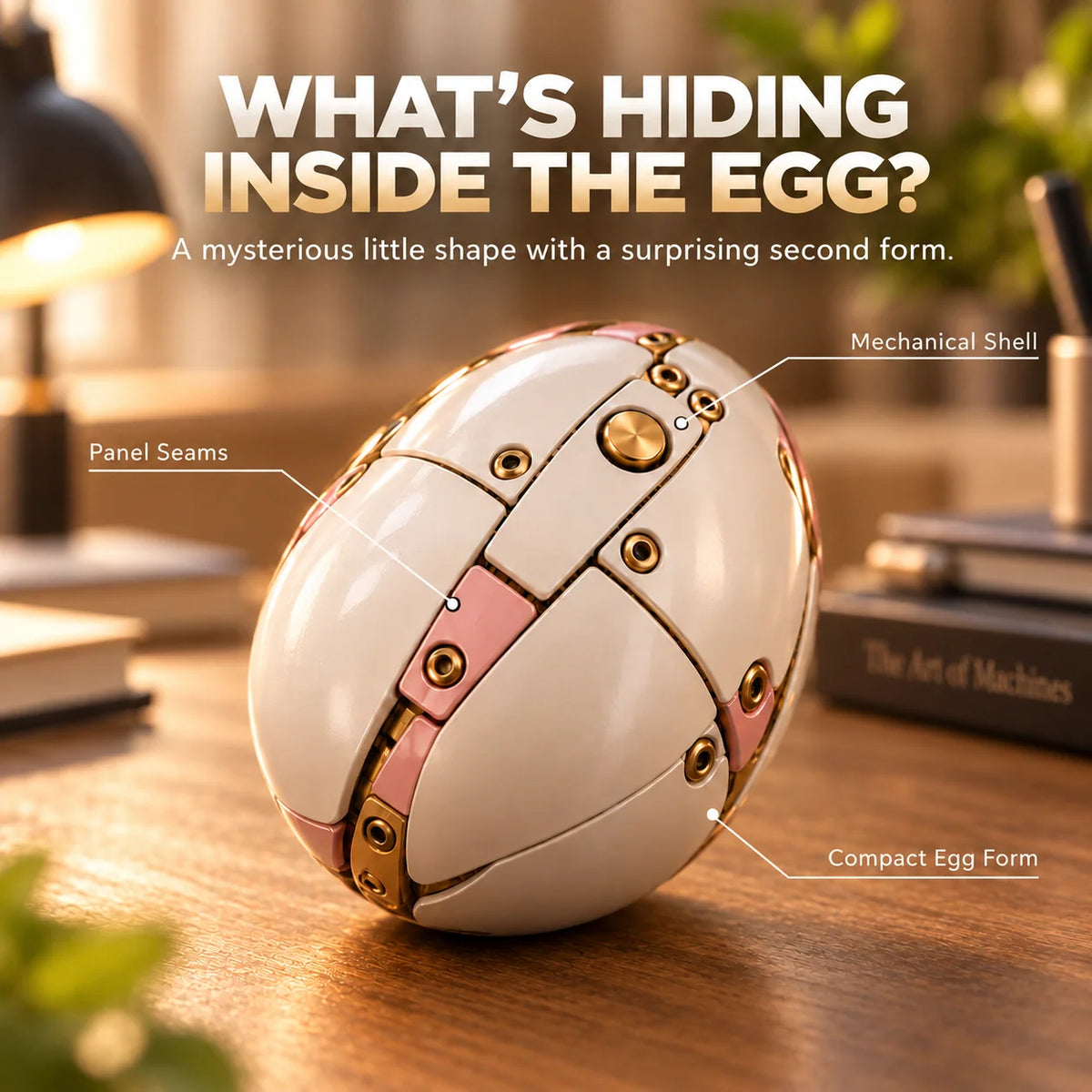 🦄 2-in-1 Transforming Mechanical Unicorn Egg – Winged Fantasy Figure