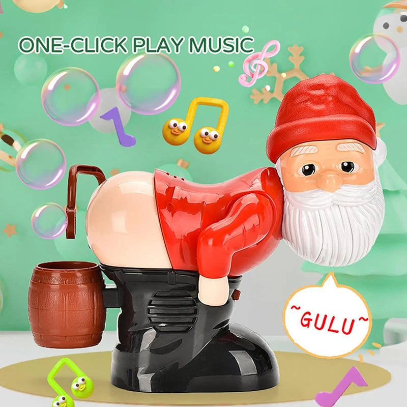 🎅ready For Christmas!🎄funny Santa Bubble Blowing Machine – Music, Lights & Christmas Bubble Fun