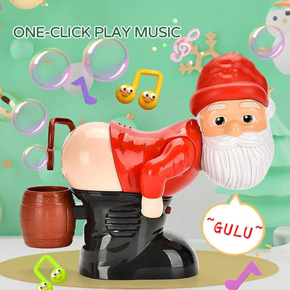 🎅ready For Christmas!🎄funny Santa Bubble Blowing Machine – Music, Lights & Christmas Bubble Fun