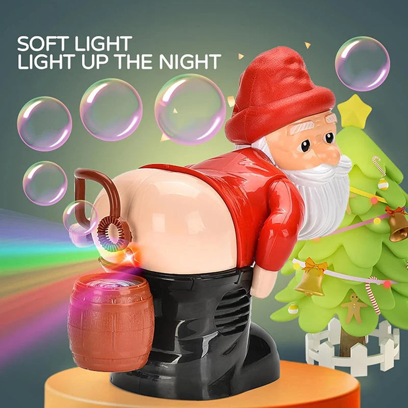 🎅ready For Christmas!🎄funny Santa Bubble Blowing Machine – Music, Lights & Christmas Bubble Fun