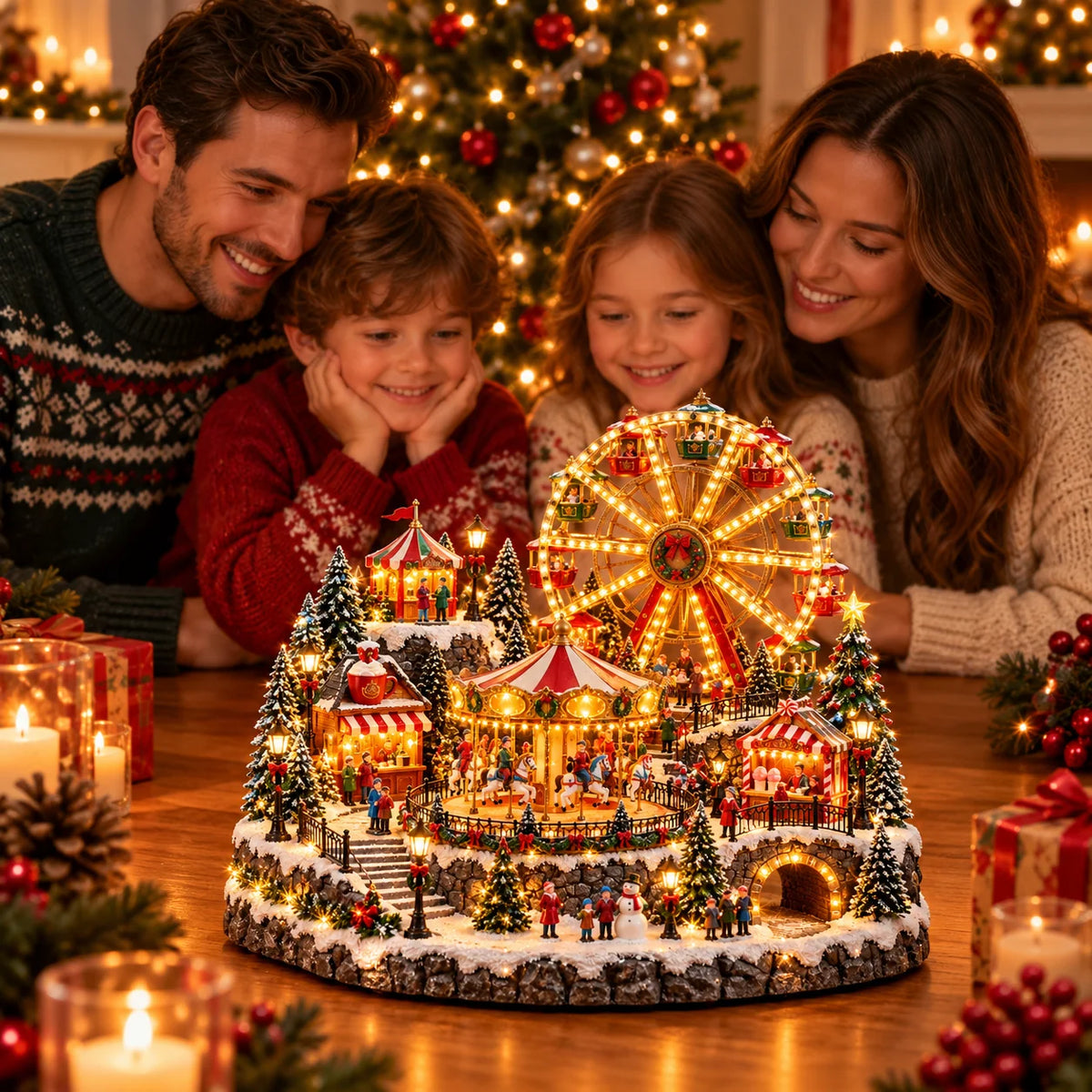 🎁Last Day 50% OFF🔥 Lighted & Animated Christmas Village Collection-✨