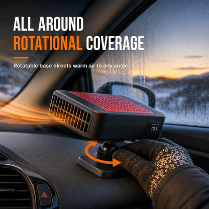 💥🚗 Rotatable 12v Car Defroster & Defogger Fan