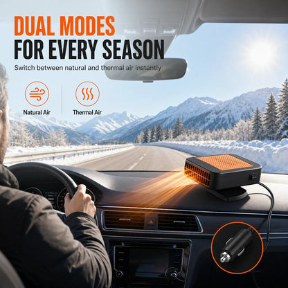 💥🚗 Rotatable 12v Car Defroster & Defogger Fan