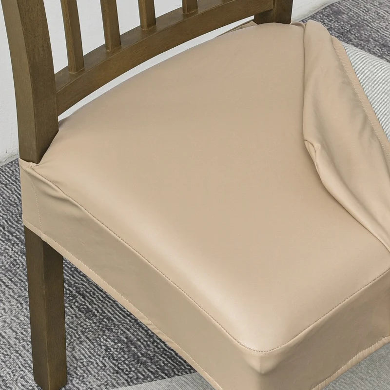 🪑 Waterproof Stretch PU Leather Dining Chair Seat Cover 💧