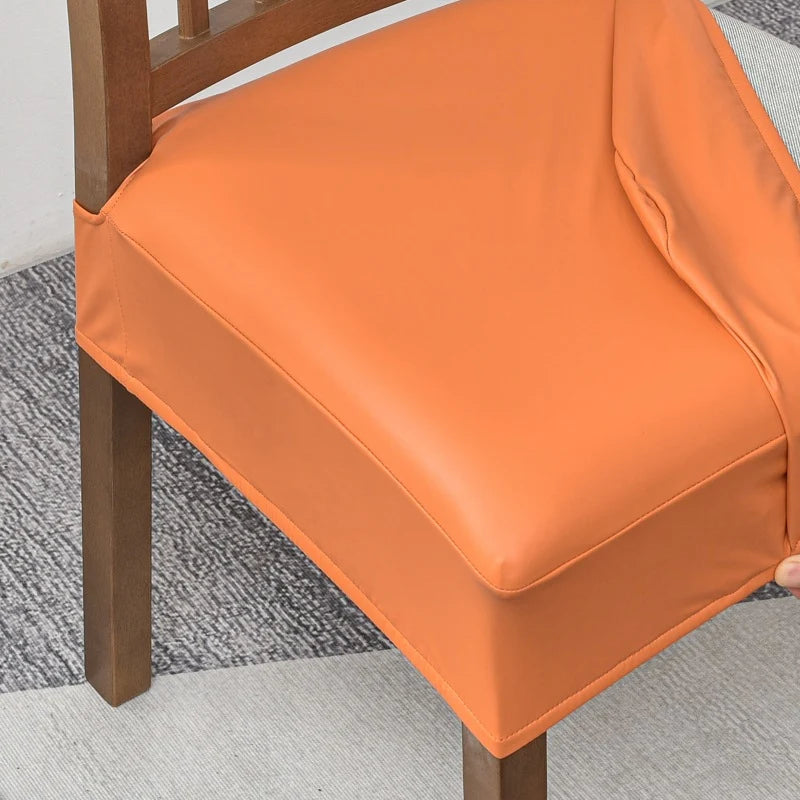 🪑 Waterproof Stretch PU Leather Dining Chair Seat Cover 💧