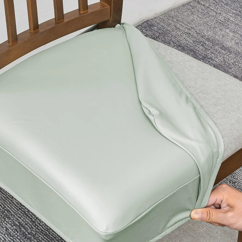 🪑 Waterproof Stretch PU Leather Dining Chair Seat Cover 💧