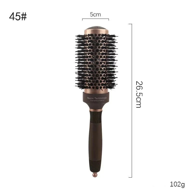 🏆 Last Day Special Price! 💇professional Volumizing Round Hair Brush – Vented Barrel, Ergonomic Grip, Salon Results ✨