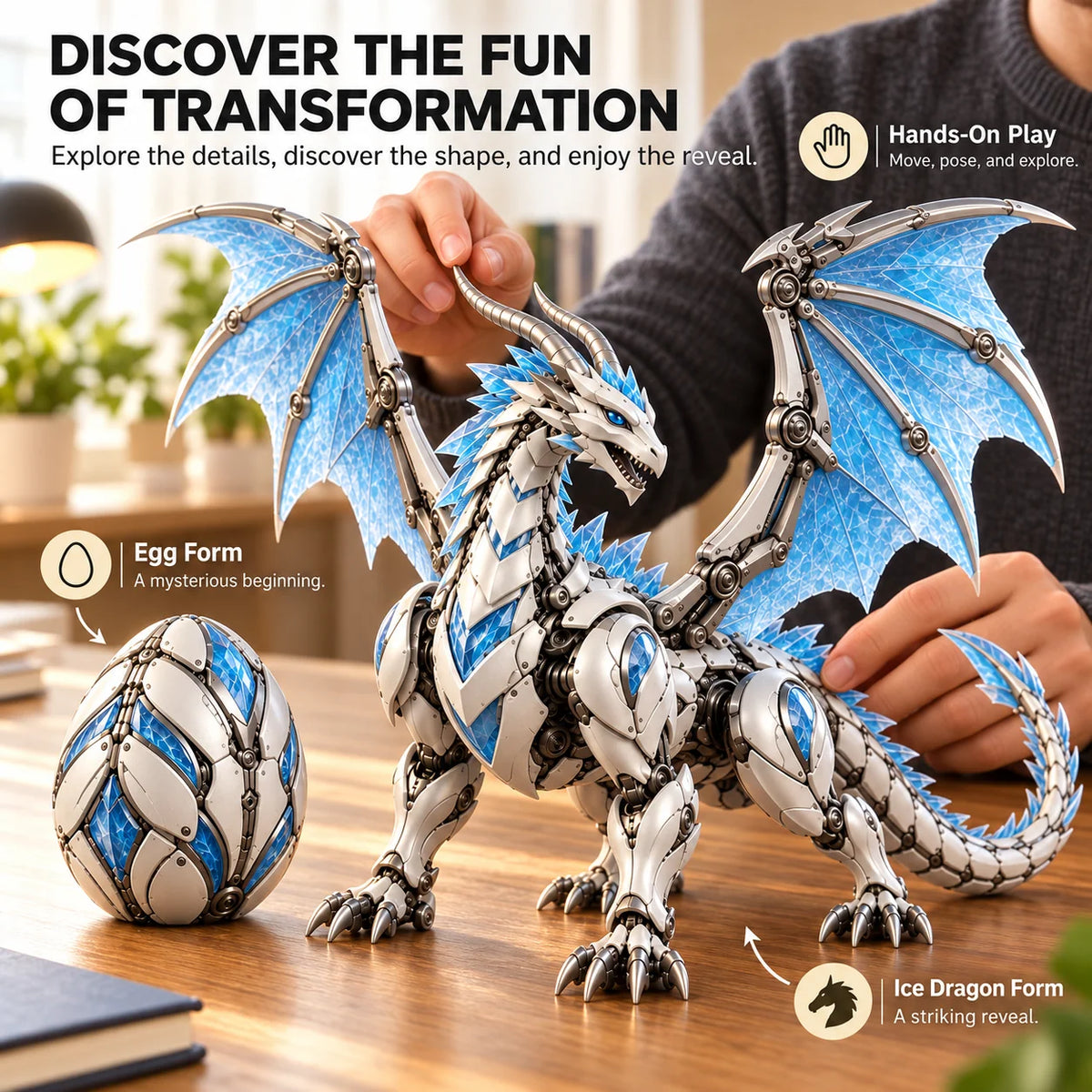 ✨Mythic Beasts – 2-in-1 Transforming Egg Fantasy Figures