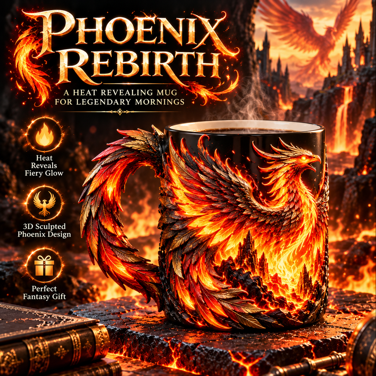 🐉Heat-Reveal Magic Mug🔥