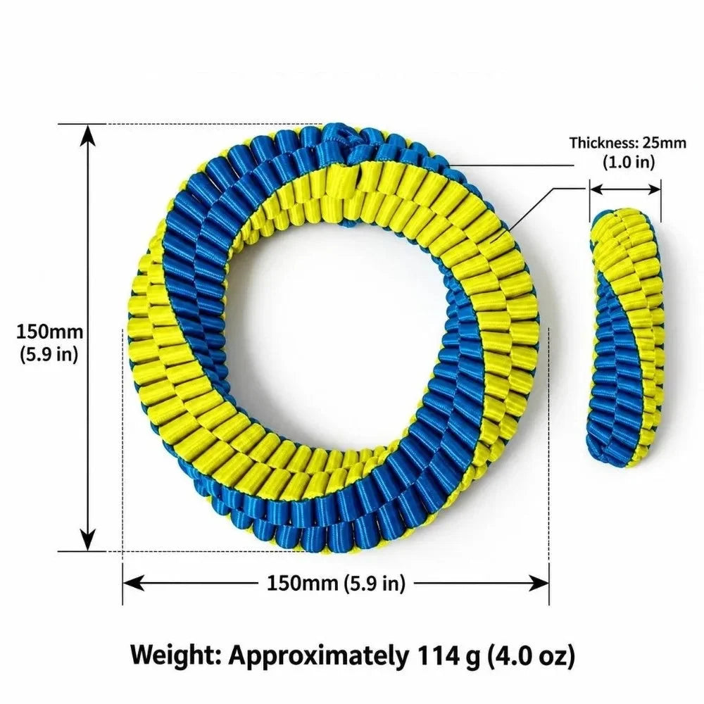 Interactive Nylon Rope Dog Toy 🐶🪢