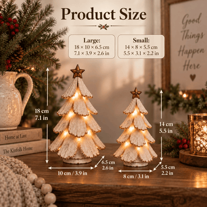Vintage Lighted Christmas Tree Figurine
