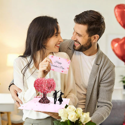 Romantic 3D Love Tree Pop Up Card