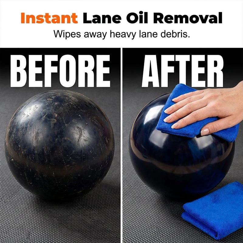 🥳2026 HOT SALE🥳💞50K+ SOLD!🎳💪 49% OFF! Pro-Grade Bowling Ball Cleaner – Instantly removes lane oil. Includes premium towel. Keeps your ball performing like new! ✨