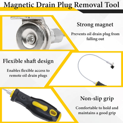 The 14" Magnetic Oil Plug Remover—Never Drop A Hot Plug In Oil Again.