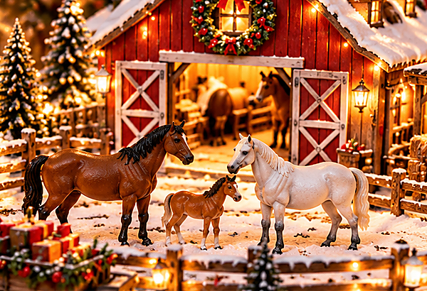 Horse Family Scene