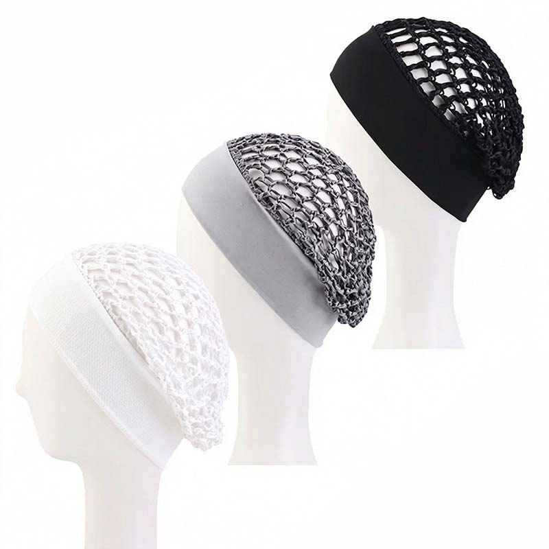 Stretchy Wide-Edge Sleeping Cap , Soft Protection Bonnet for Nighttime Hair Care & Beauty💤