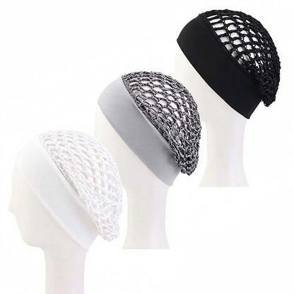 Stretchy Wide-Edge Sleeping Cap , Soft Protection Bonnet for Nighttime Hair Care & Beauty💤