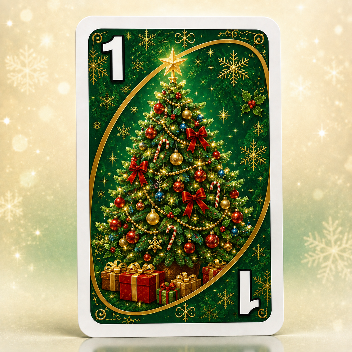 🃏UNO Christmas Edition🎄 Holiday Family Card Game with 112 Festive Cards