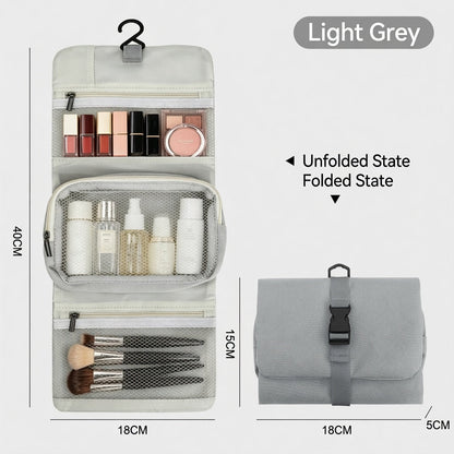Multi-Layer Hanging Makeup Organizer - Travel Toiletry Bag